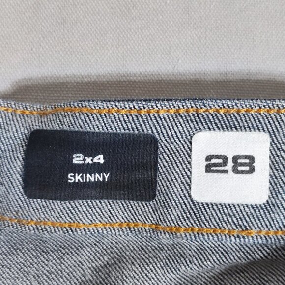 Volcom Jeans men's size 28X29 dark wash indigo blue colour 2X4 Skinny fit jeans - Picture 6 of 13